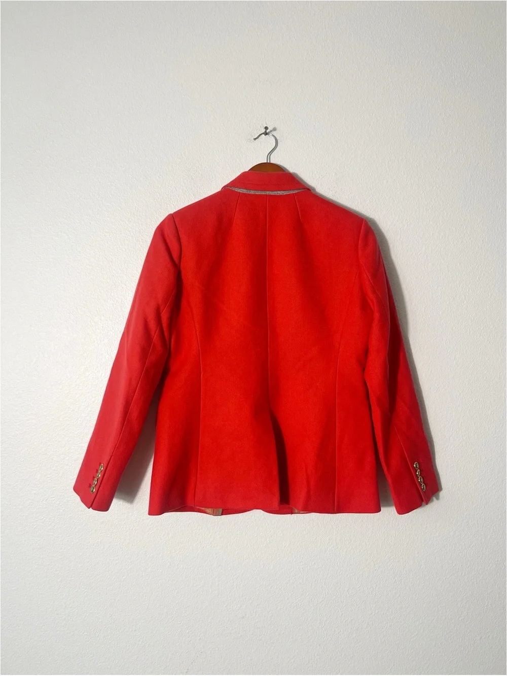 J. Crew Ha.cking Double Serge Wool Blazer Jacket Size 8P